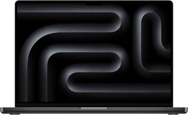 Apple MacBook Pro 16-inch with M5 Pro shown open from the front