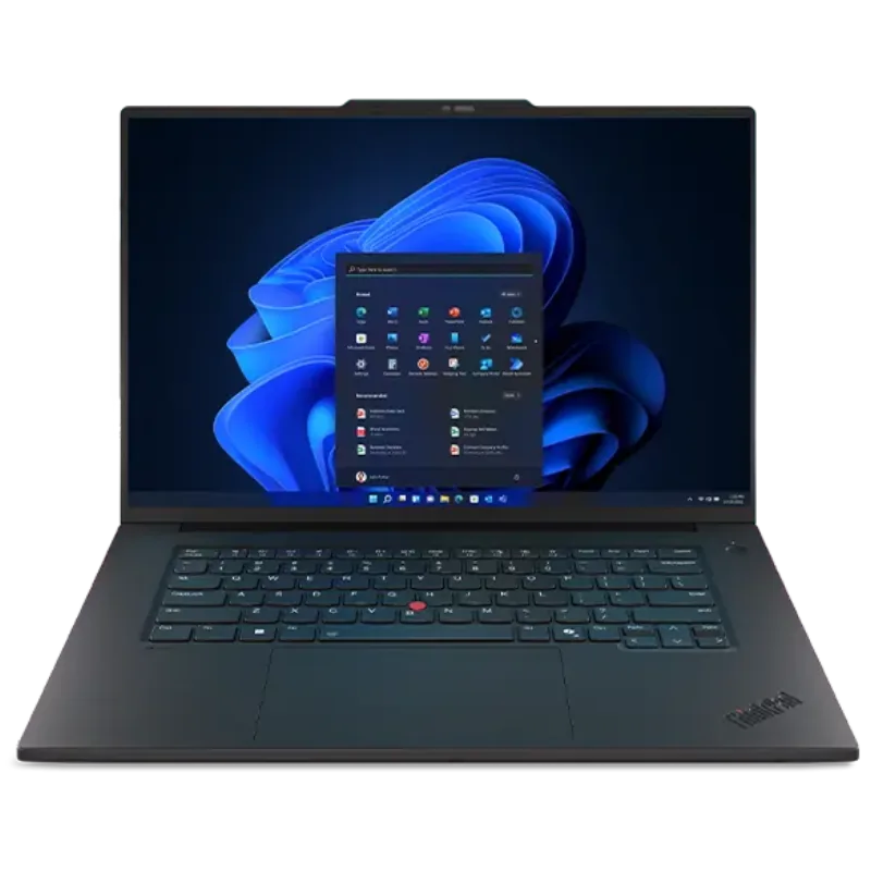 Lenovo ThinkPad T1g Gen 8 laptop shown open from the front